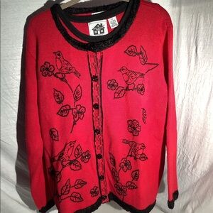 Storybook knit titled “Song Bird”